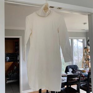 Turtleneck dress with long sleeves